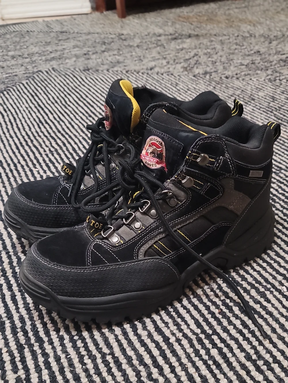 Brahma Black and Yellow Safety Work Boots